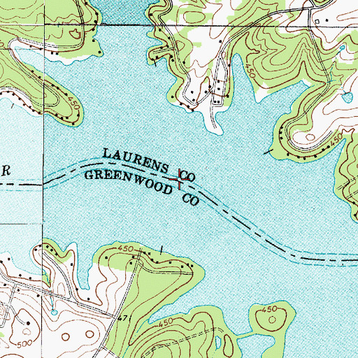 Topographic Map of Chiles Ferry (historical), SC