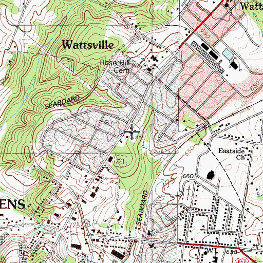 Topographic Map of Church of God, SC