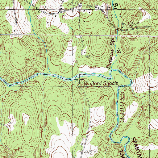 Topographic Map of Coopers Mill (historical), SC