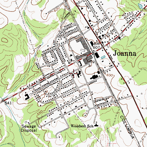 Topographic Map of Epworth United Methodist Church, SC