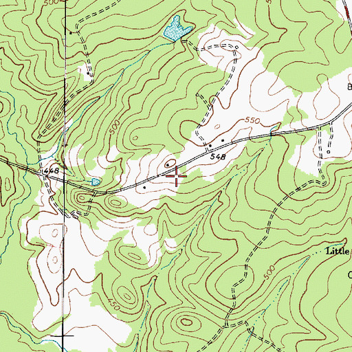 Topographic Map of Fairview Church (historical), SC