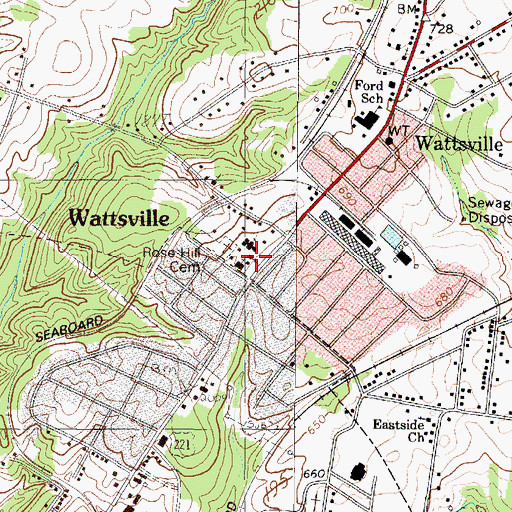 Topographic Map of Grace Covenant Presbyterian Church, SC