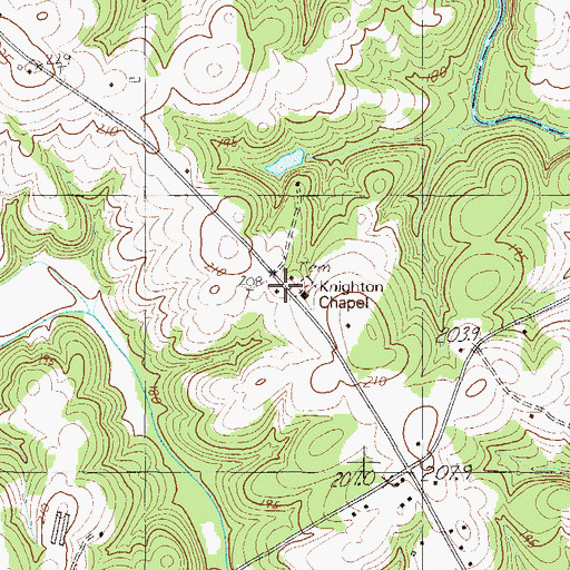 Topographic Map of Grays School (historical), SC