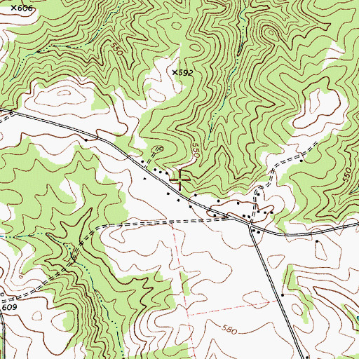 Topographic Map of Head Springs Cemetery, SC