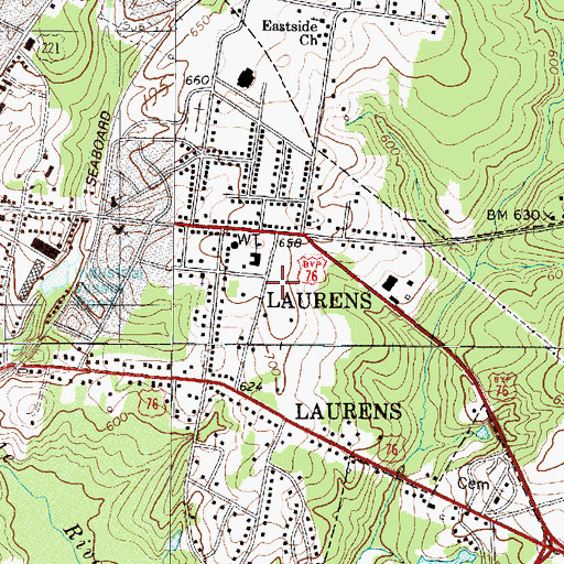 Topographic Map of Jamie Penell Memorial Park, SC