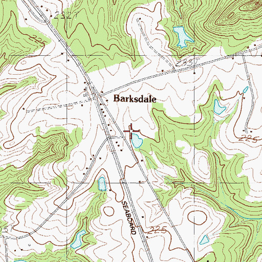 Topographic Map of Long Branch School (historical), SC