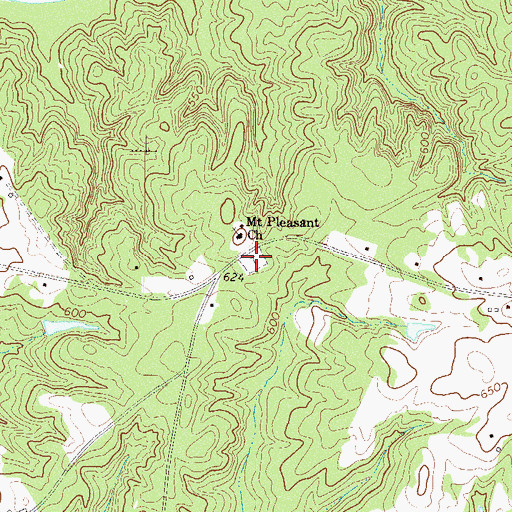 Topographic Map of Mount Pleasant Cemetery, SC