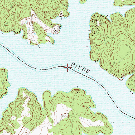Topographic Map of Neilus Ferry (historical), SC