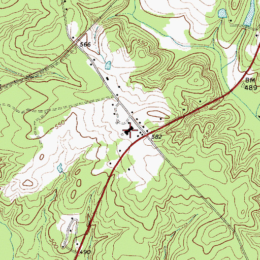 Topographic Map of New China School (historical), SC