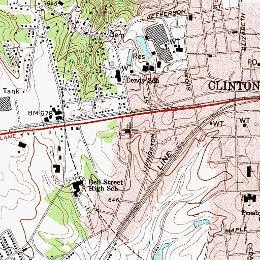 Topographic Map of New Friendship African Methodist Episcopal Church, SC