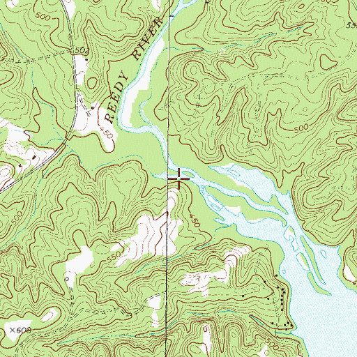 Topographic Map of Niswongers Mill (historical), SC