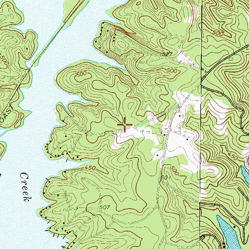 Topographic Map of Pine Land Shores, SC