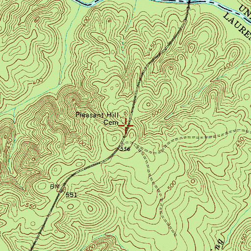 Topographic Map of Pleasant Hill Baptist Church (historical), SC