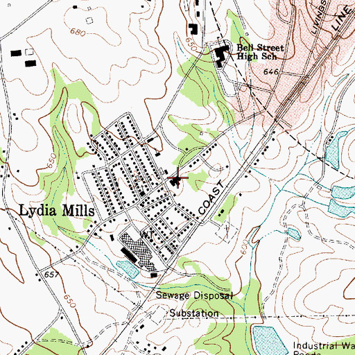 Topographic Map of Providence School (historical), SC
