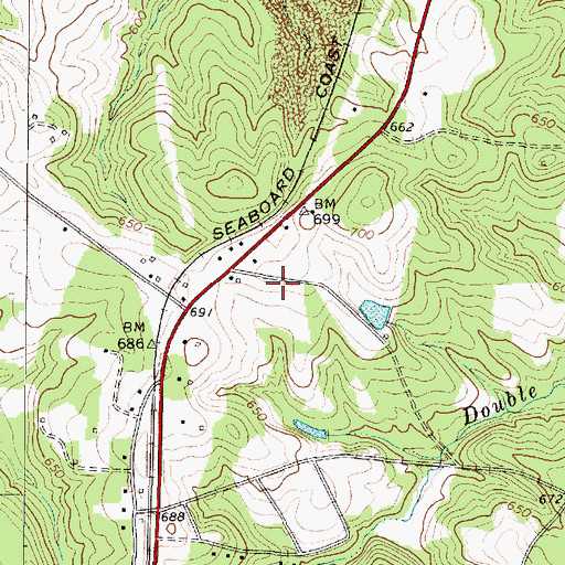 Topographic Map of Rock Hill School (historical), SC