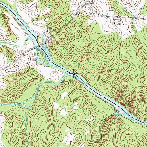 Topographic Map of Rutledge Ford, SC