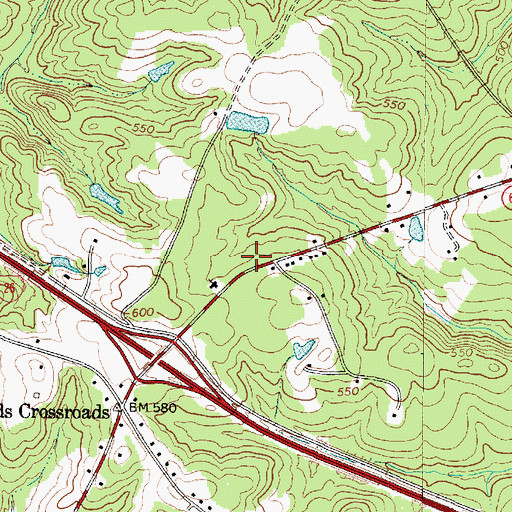 Topographic Map of Shady Grove School (historical), SC