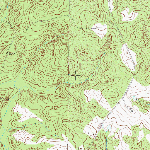 Topographic Map of Simpson (historical), SC