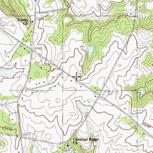 Topographic Map of Trinity Ridge School (historical), SC