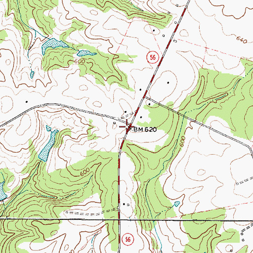 Topographic Map of Wadsworth Number 2 School (historical), SC