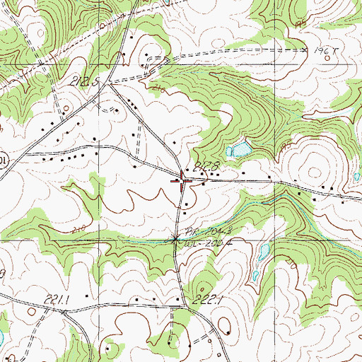 Topographic Map of Youngs School (historical), SC
