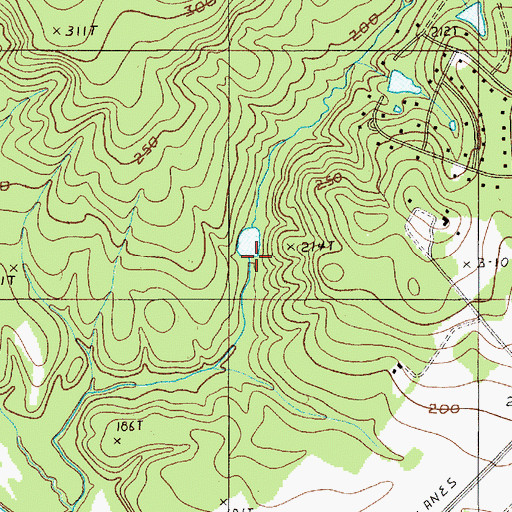 Topographic Map of Adamsons Mill (historical), SC