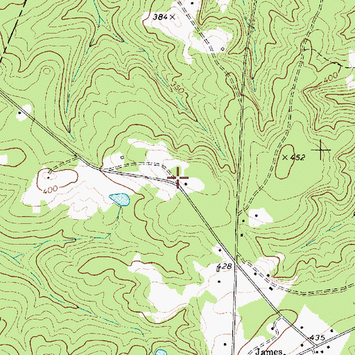 Topographic Map of Bellfield (historical), SC