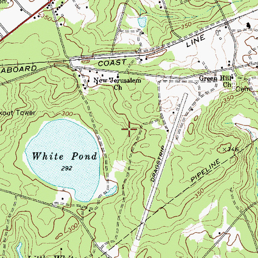 Topographic Map of Blaney Hills, SC