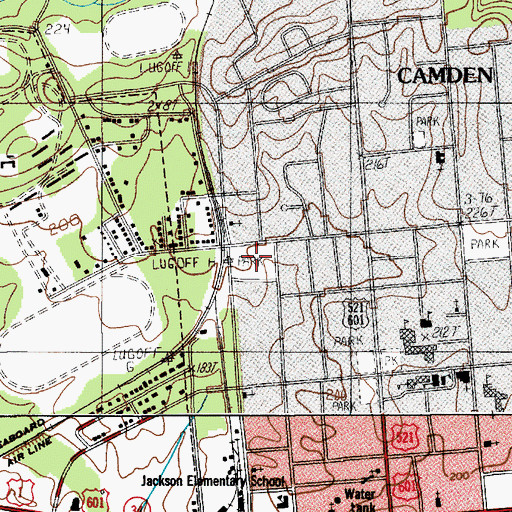 Topographic Map of Boykin Park, SC