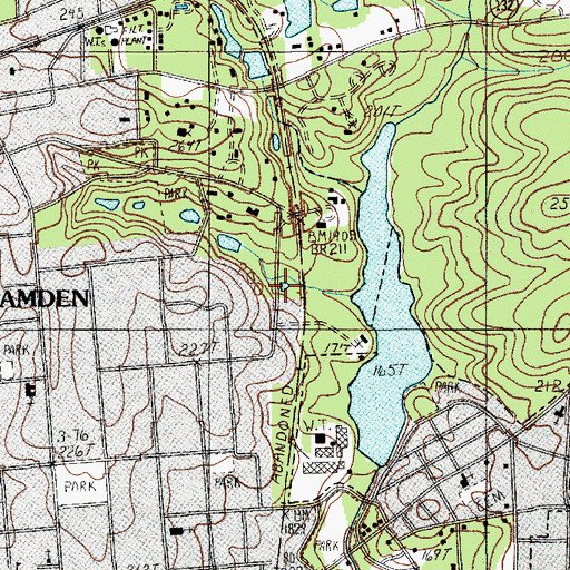 Topographic Map of Brevards Spring, SC