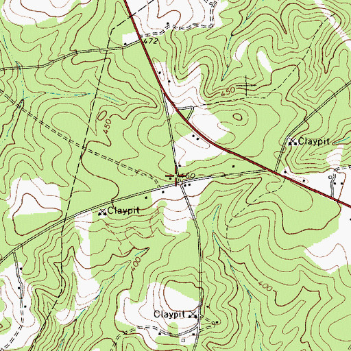 Topographic Map of Buffalo School (historical), SC