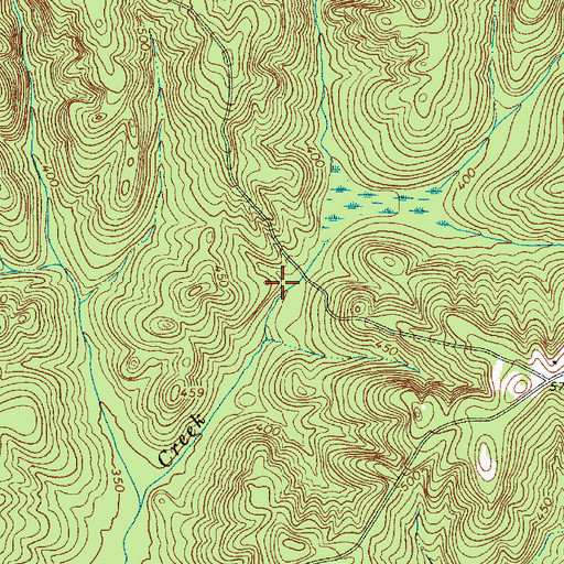 Topographic Map of Cedar Falls, SC