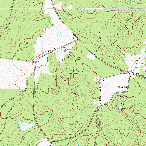 Topographic Map of Cedar Springs, SC