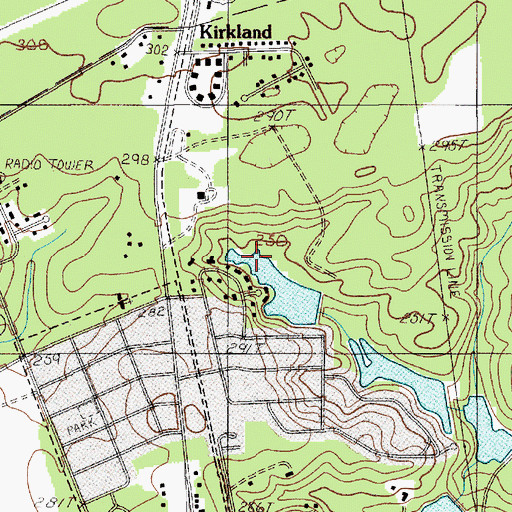 Topographic Map of Cold Spring, SC