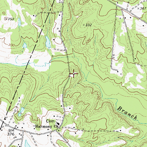 Topographic Map of Cooks School (historical), SC