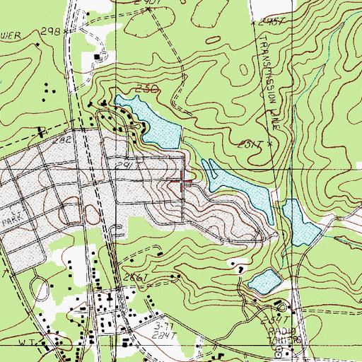Topographic Map of Cool Springs, SC