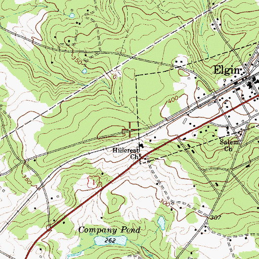 Topographic Map of Copperhill Church (historical), SC