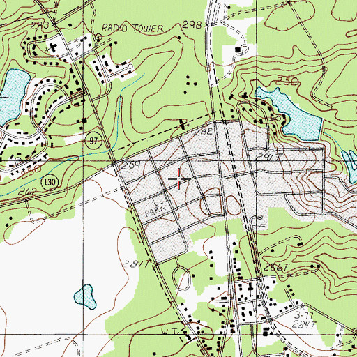 Topographic Map of Edgewood, SC