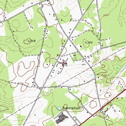 Topographic Map of Elgin Acres, SC