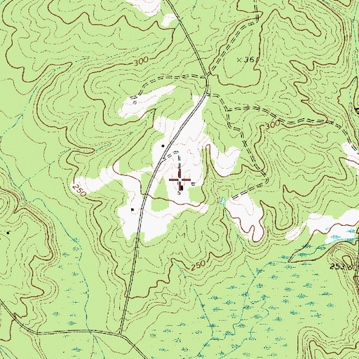 Topographic Map of Elgin Farms, SC