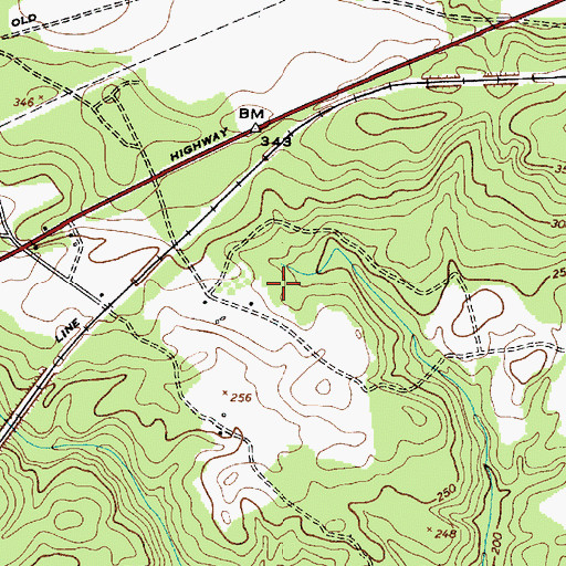 Topographic Map of Four Seasons, SC