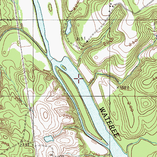 Topographic Map of Gents Crossing, SC