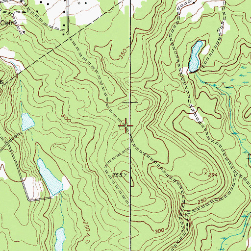 Topographic Map of Green Hill School (historical), SC