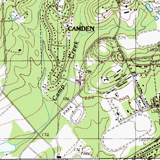 Topographic Map of Grooms Park, SC