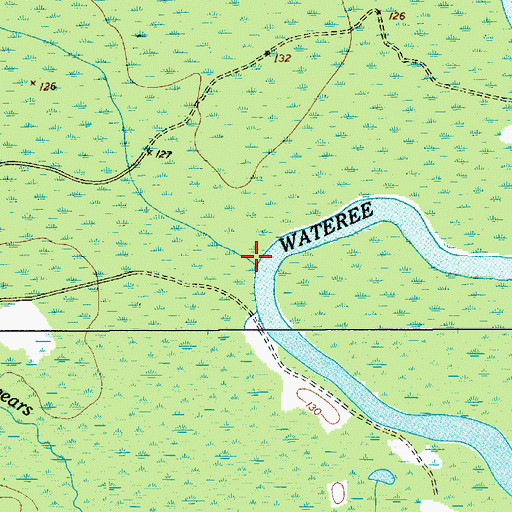 Topographic Map of Gum Swamp, SC