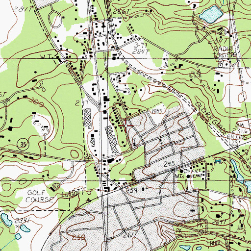 Topographic Map of Hobkirk Hill, SC
