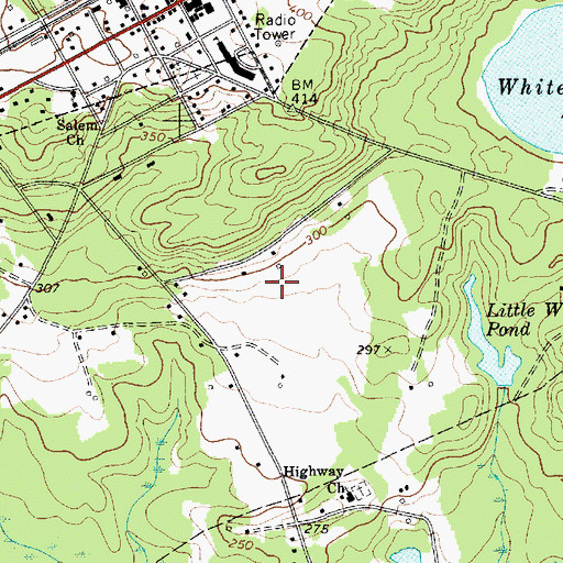 Topographic Map of Jeffers Place, SC