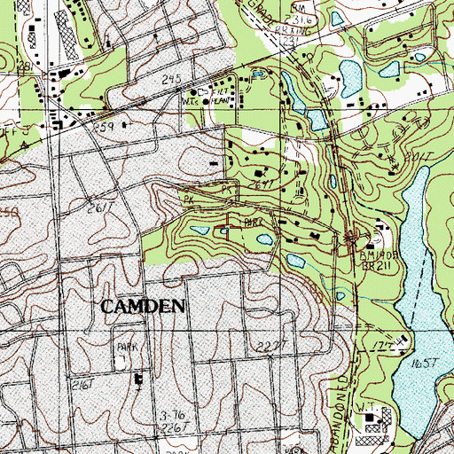 Topographic Map of Johnsons Pond, SC