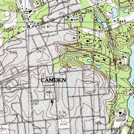Topographic Map of Jumelle Hill, SC
