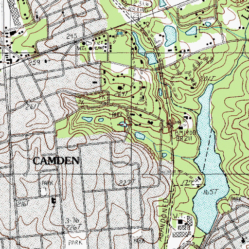 Topographic Map of Jumelle Spring, SC